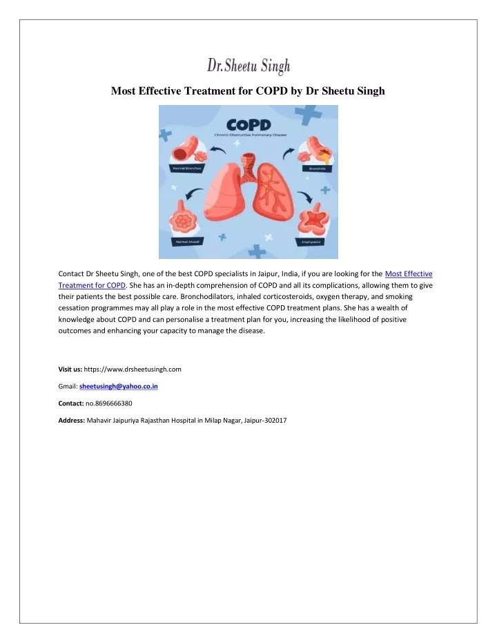 most effective treatment for copd by dr sheetu