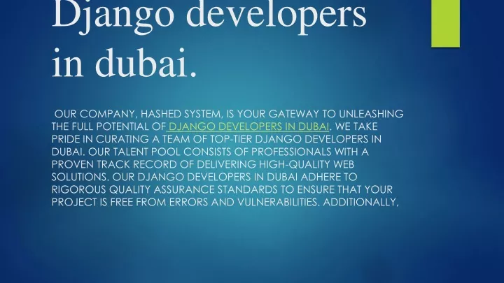 django developers in dubai