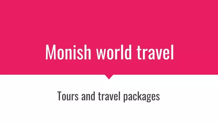 monish world travel
