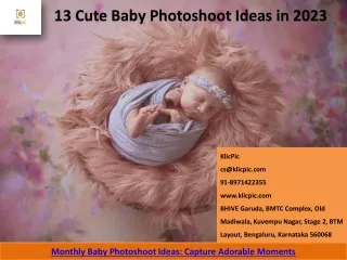 13 Cute Baby Photoshoot Ideas in 2023