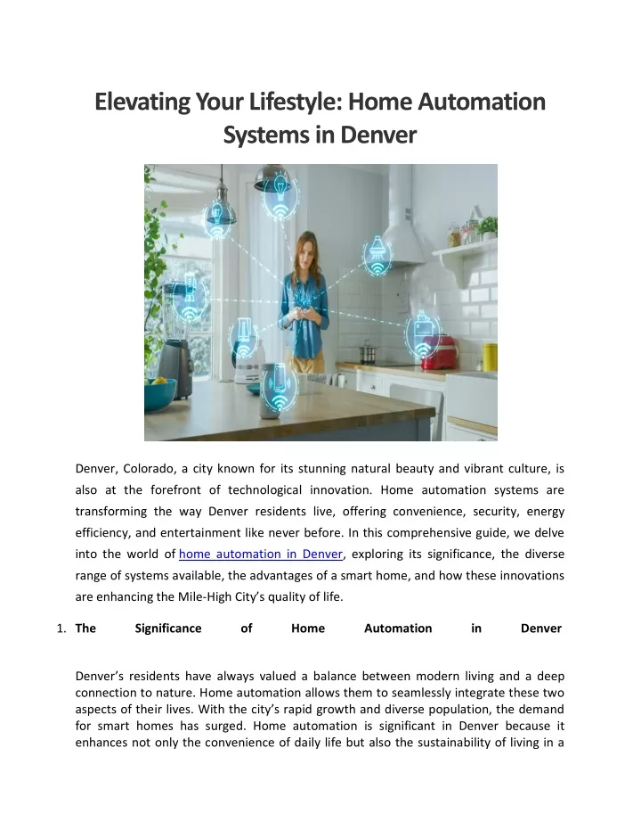 elevating your lifestyle home automation systems