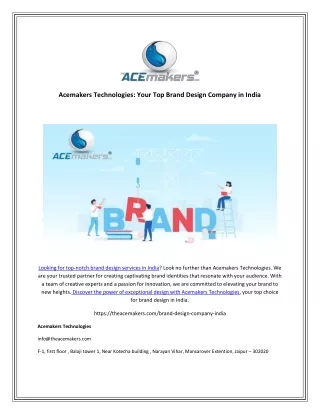 acemakers technologies your top brand design