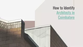 how to identify architects in coimbatore