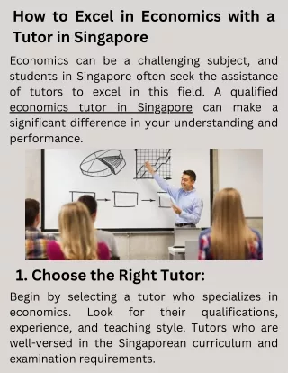 How to Excel in Economics with a Tutor in Singapore