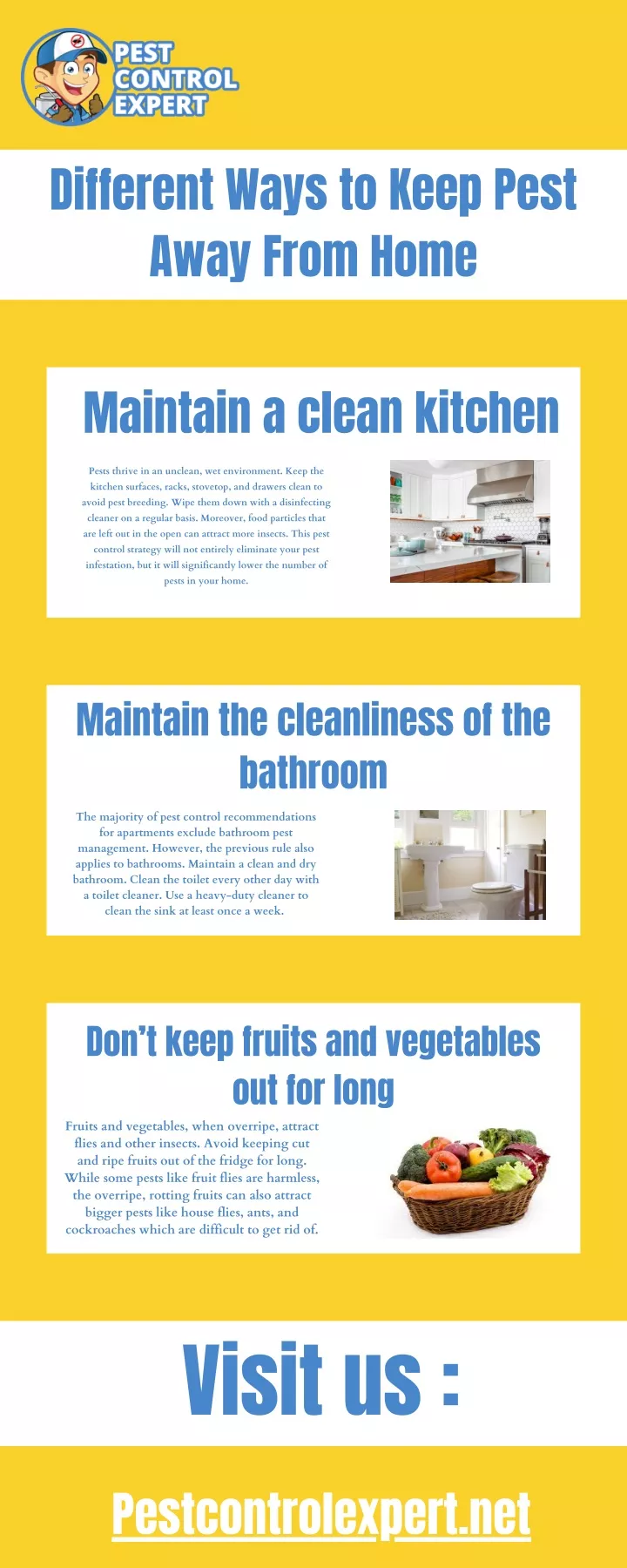 different ways to keep pest away from home