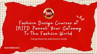 INIFD Panvel -Fashion Design Courses