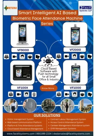 AI based Biometric Face and Fingerprint Attendance Systems & Machines In India