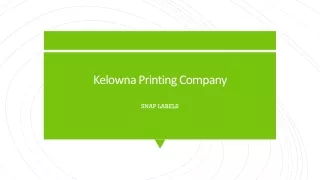 Kelowna Printing Company