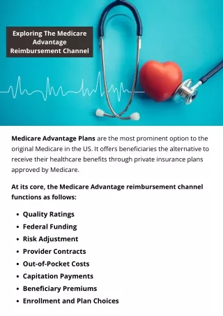 Exploring The Medicare Advantage Reimbursement Channel