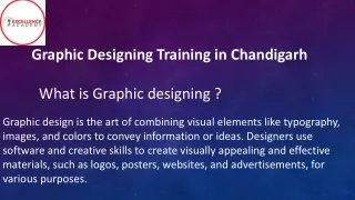 Graphic designing Training in Chandigarh