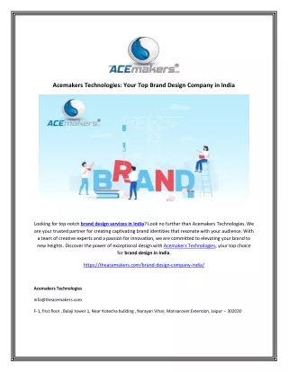 acemakers technologies your top brand design