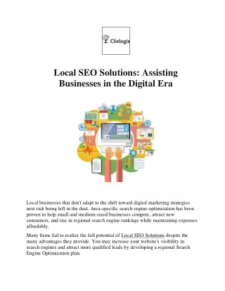 Local SEO Solutions Assisting Businesses in the Digital Era