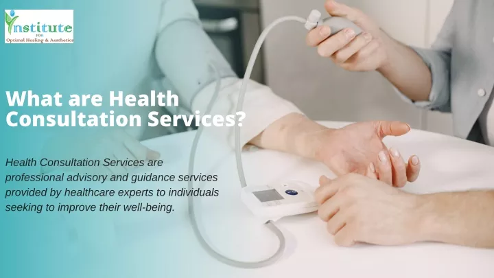 what are health consultation services