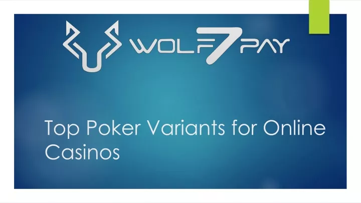 top poker variants for online casinos