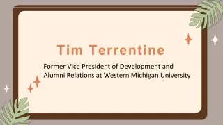 Timothy Terrentine - A Talented Individual - Michigan