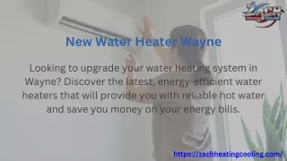 New Water Heater Wayne | Heating Wayne | Water Heater Repair Wayne