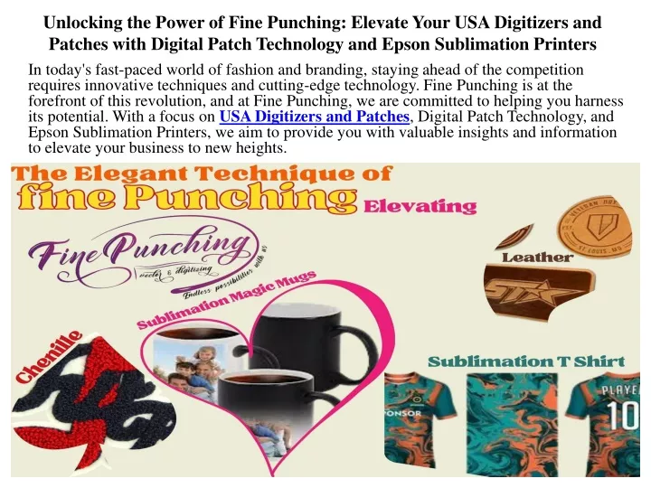 Ppt Unlocking The Power Of Fine Punching Elevate Your Usa Digitizers And Patches With Digital 5080