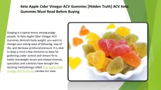 Keto Apple Cider Vinegar ACV Gummies