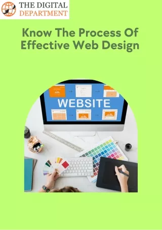 Know The Process Of Effective Web Design