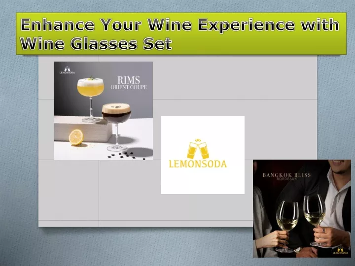 enhance your wine experience with wine glasses set