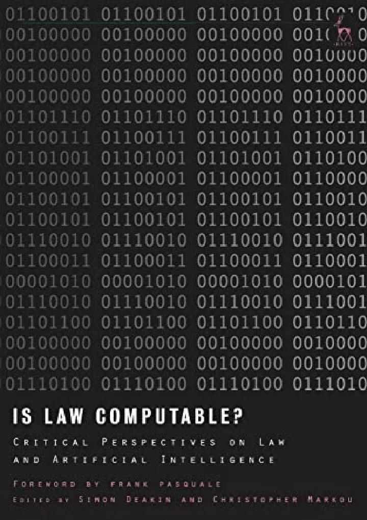 is law computable critical perspectives