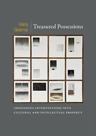 PDF BOOK DOWNLOAD Treasured Possessions: Indigenous Interventions into Cult