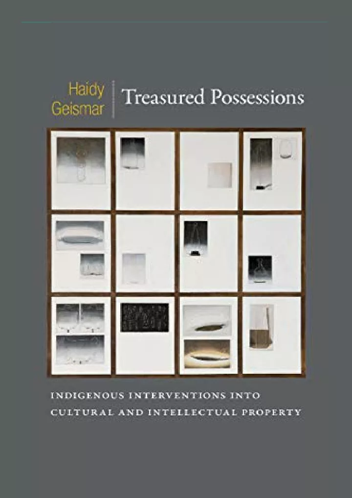 treasured possessions indigenous interventions