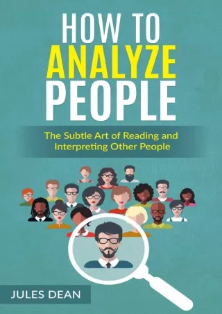 PDF Download How To Analyze People: Simple, yet effective ways of reading p