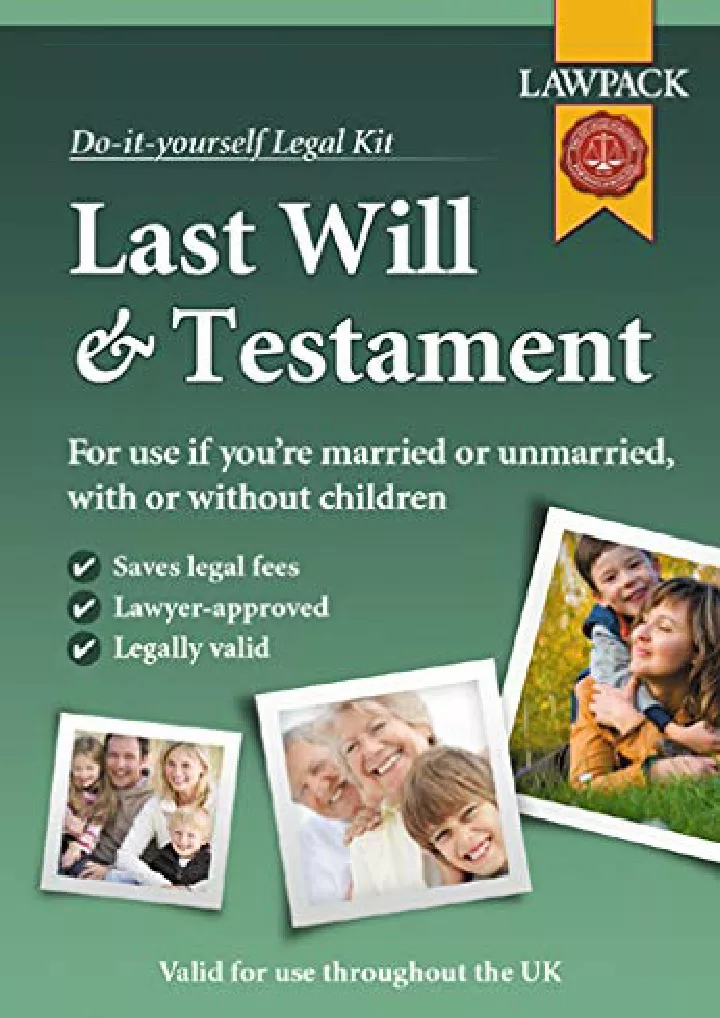 last will testament kit do it yourself