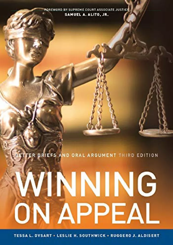 better briefs and oral argument third edition