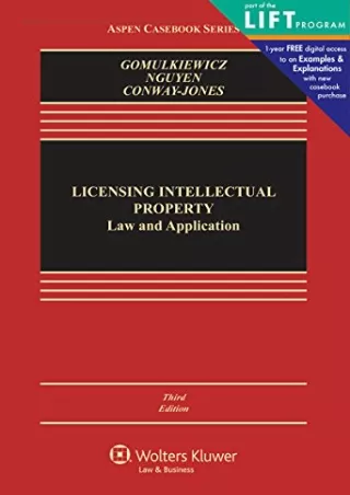 READ [PDF] Licensing Intellectual Property: Law and Applications (Aspen Cas