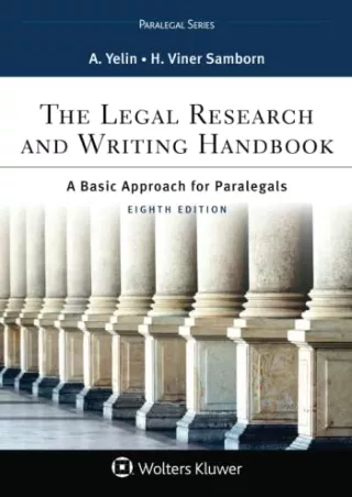 [PDF] DOWNLOAD FREE The Legal Research and Writing Handbook: A Basic Approa