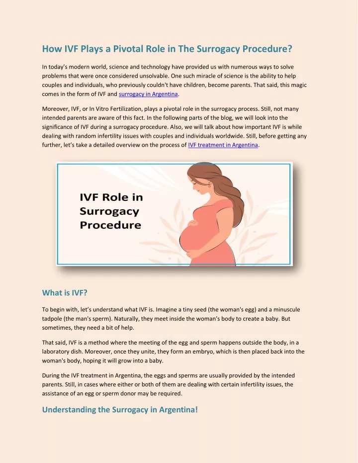 how ivf plays a pivotal role in the surrogacy