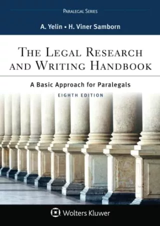 READ [PDF] The Legal Research and Writing Handbook: A Basic Approach for Pa
