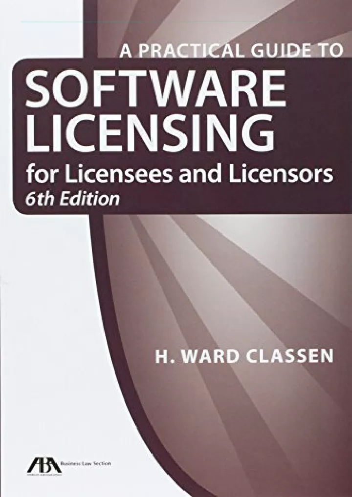 a practical guide to software licensing