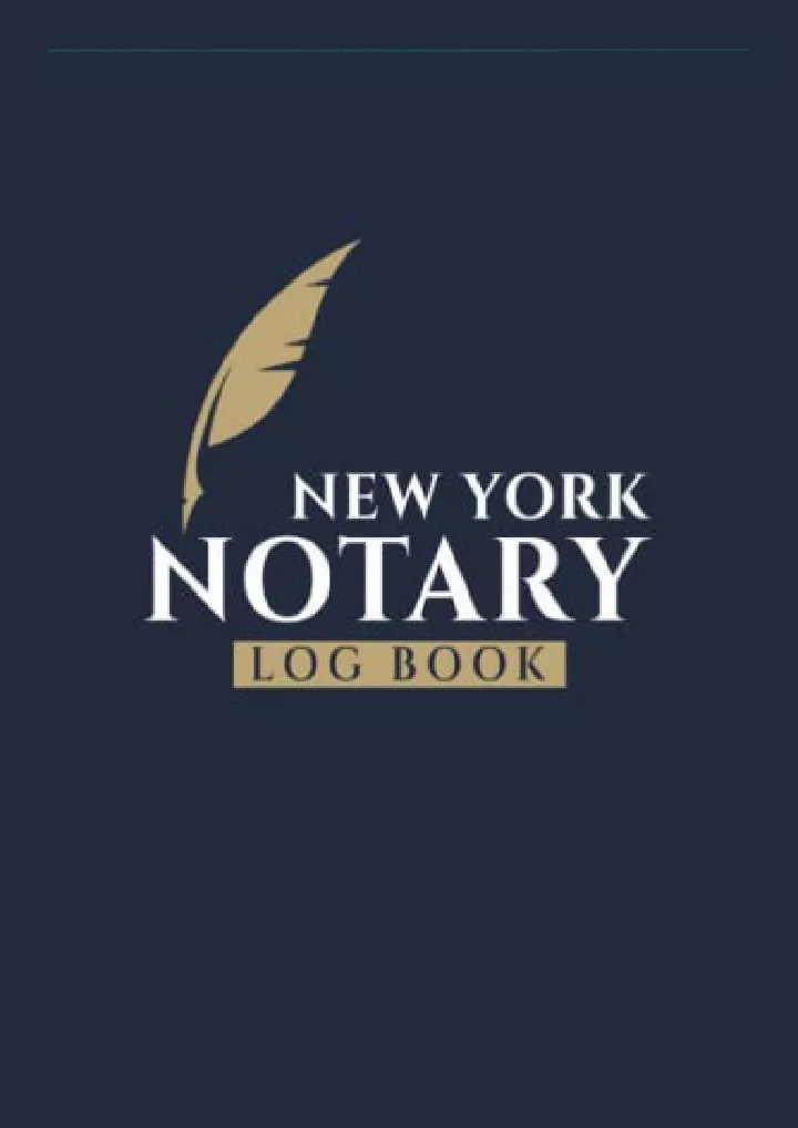 new york notary log book journal for keeping