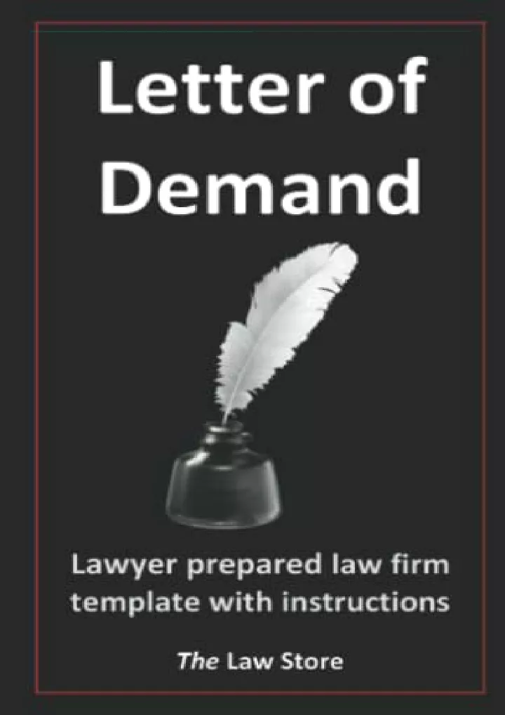 letter of demand lawyer prepared law firm