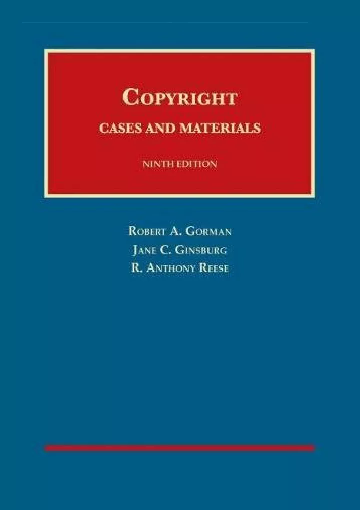 copyright university casebook series download