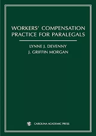 DOWNLOAD [PDF] Workers' Compensation Practice for Paralegals ipad