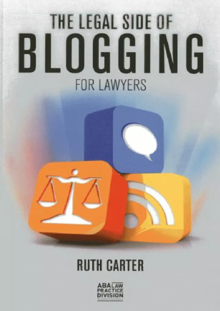 the legal side of blogging for lawyers download