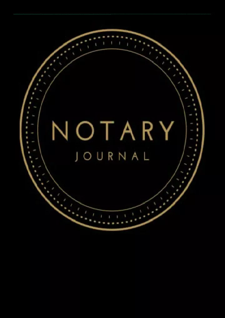 notary journal official notary log book with