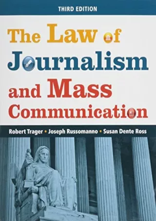 PDF Download The Law of Journalism and Mass Communication read