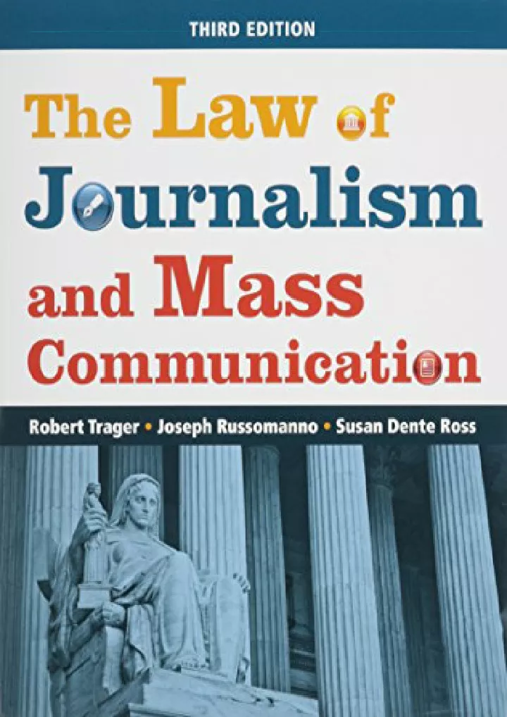 the law of journalism and mass communication