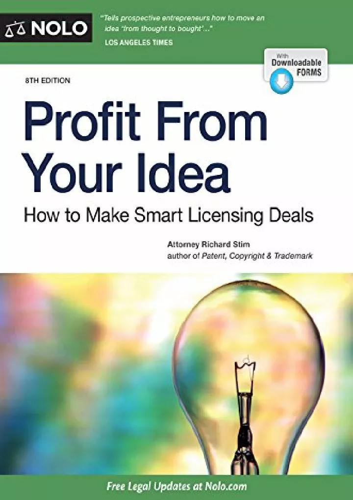 profit from your idea how to make smart licensing