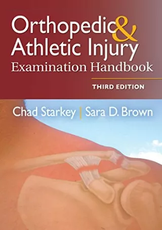 DOWNLOAD [PDF] Orthopedic & Athletic Injury Examination Handbook free