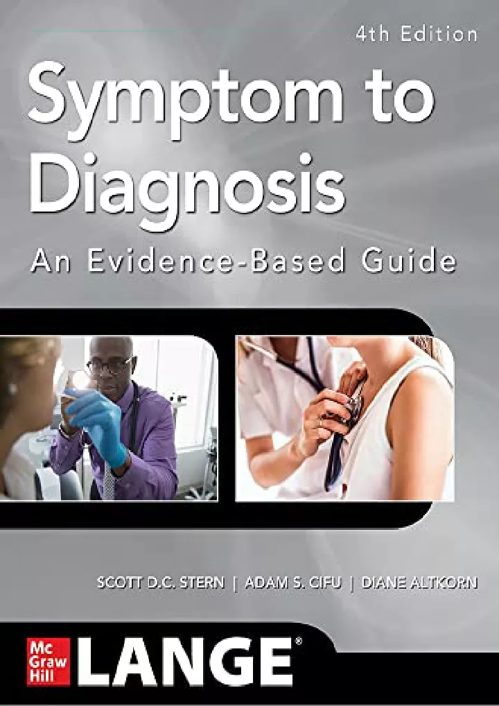 symptom to diagnosis an evidence based guide