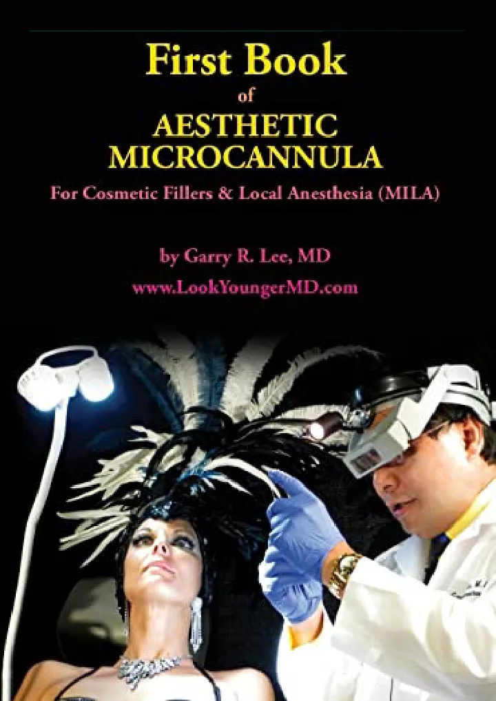 first book of aesthetic microcannula for cosmetic