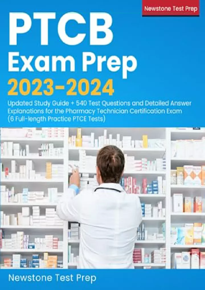 PPT [PDF] READ] Free PTCB Exam Prep 20232024 Updated Study Guide
