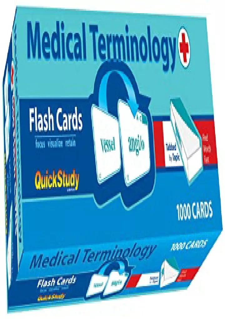 medical terminology flash cards 1000 cards