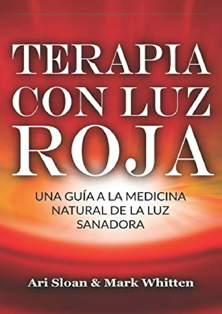 terapia con luz roja una gu a a la medicina